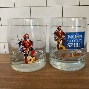 Captain Morgan Drinking Glasses Set of 2